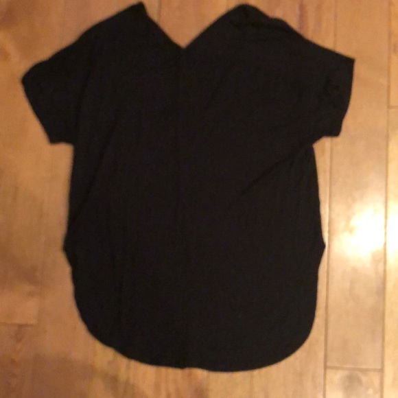 Ultra flirt small black v neck top - Picture 6 of 6